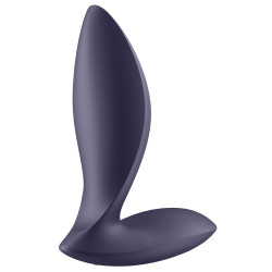 Satisfyer Plug vibrant connecté Power Plug 7.5 x 2.5cm Violet